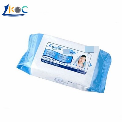 Oem for baby wet tissues Natural cotton individually wrapped personal hygiene wet baby wipes skin-friendly