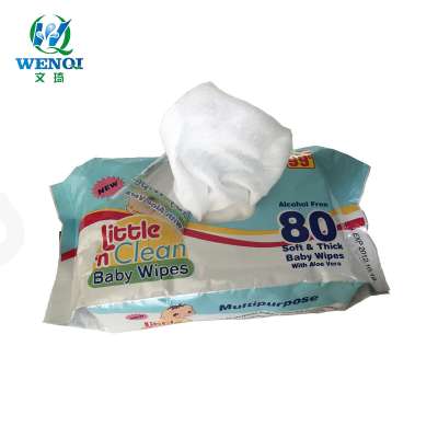 160*200mm or 170*190mm sheet size Custom size wet baby wipes