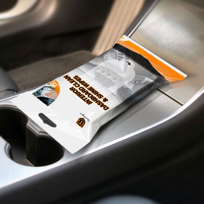 Wholesale Customized Portable Car Interior Dashboard Cleaning Wet Wipes