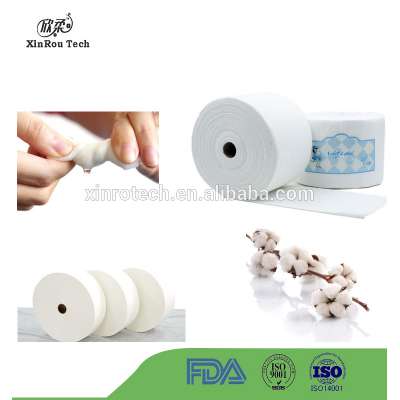 Xinrou OEM Pure Cotton Spunlace Nonwoven Facial Cleansing Wipes